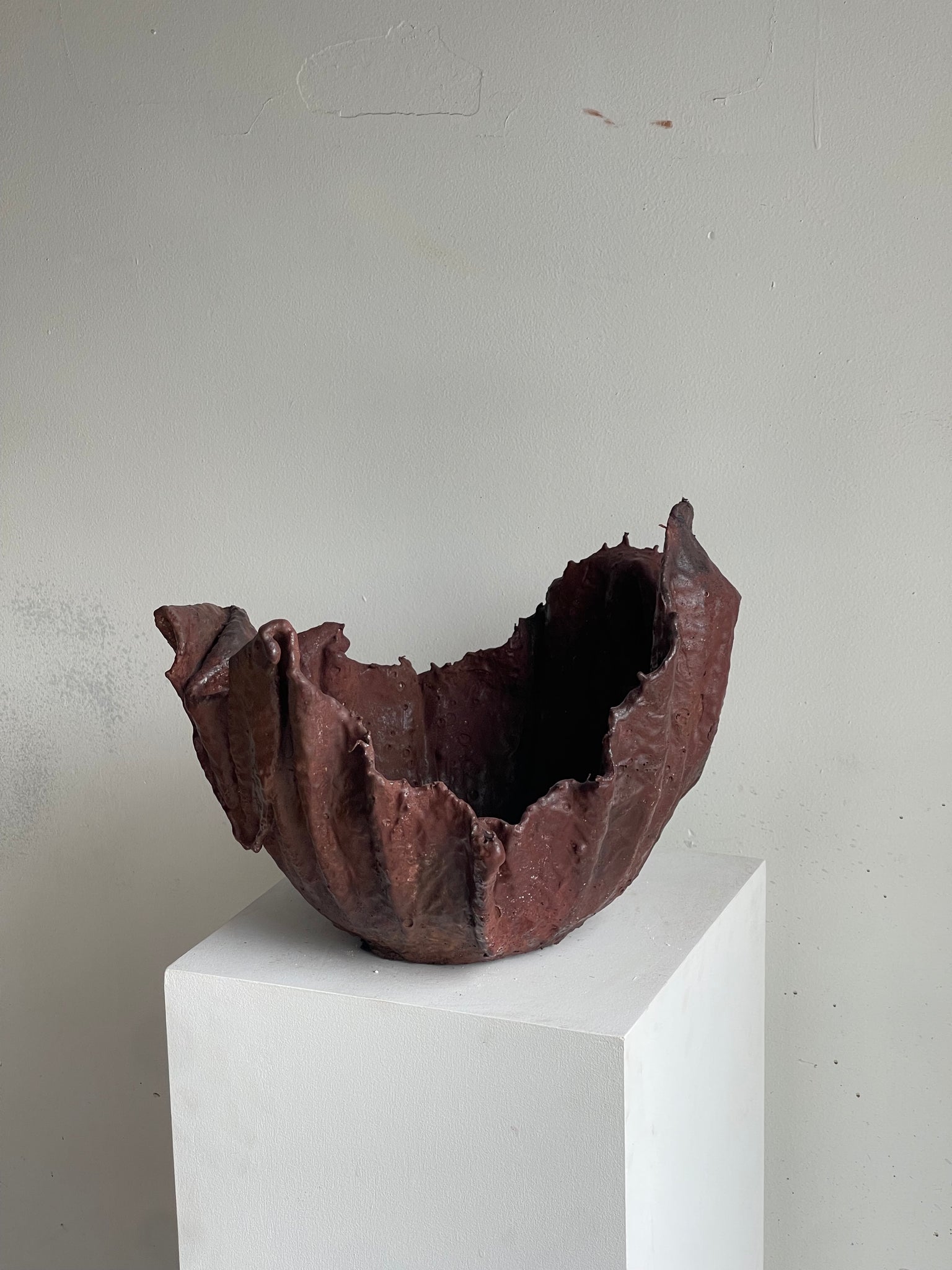 Matte Burnt Decorative Fruit Bowl