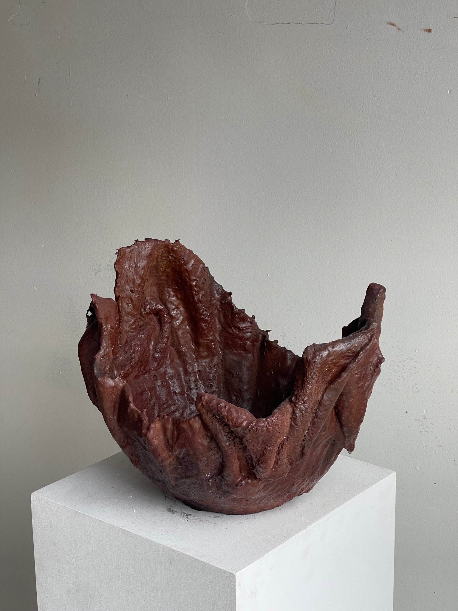 Matte Burnt Decorative Fruit Bowl