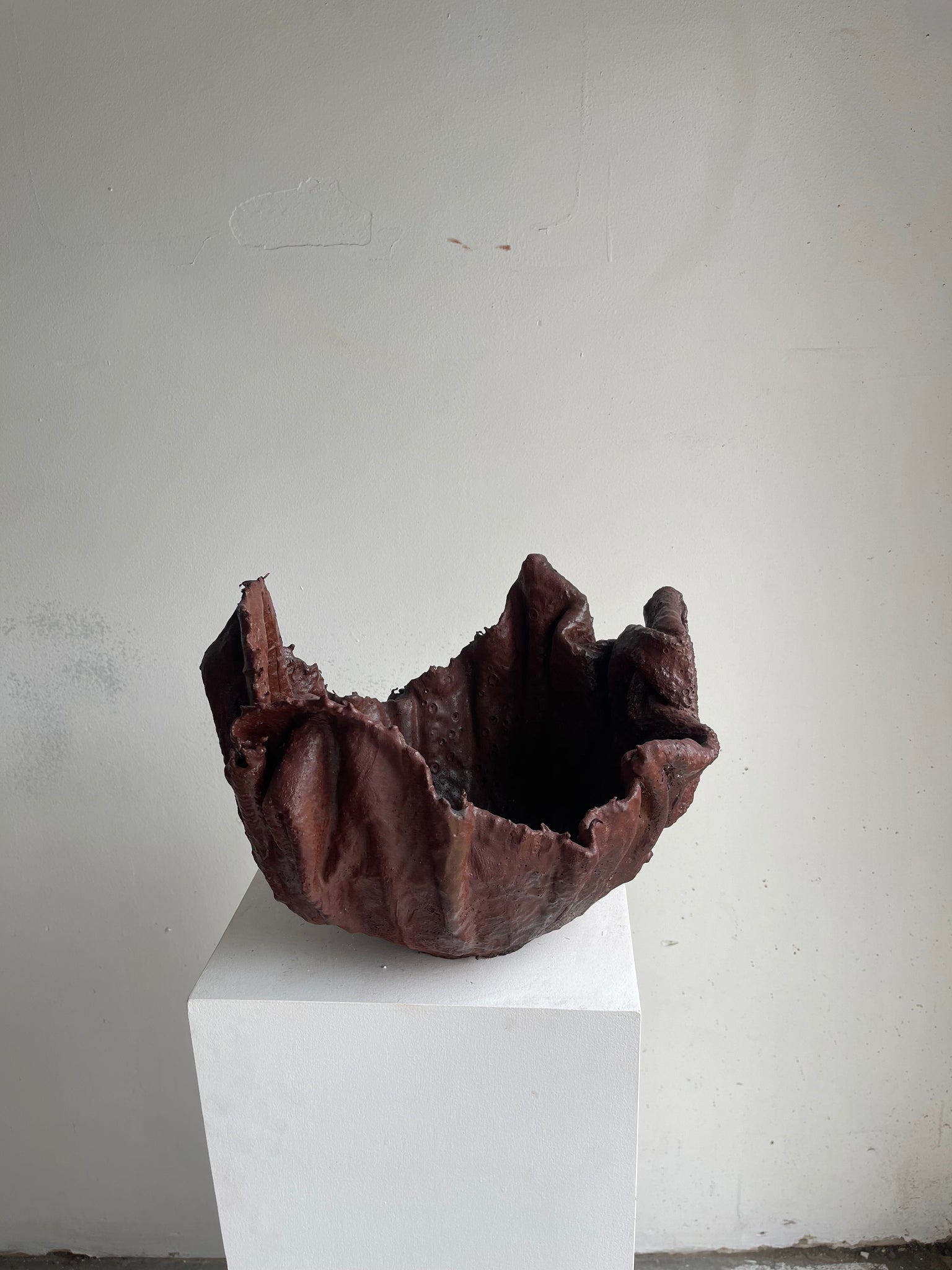 Matte Burnt Decorative Fruit Bowl